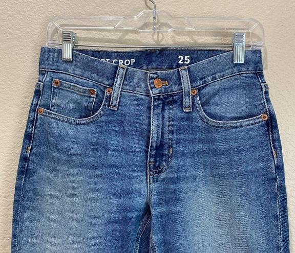 J.Crew  9 Inch Billie Demi Boot Crop Jeans Light Wash Size 25 Mid Rise