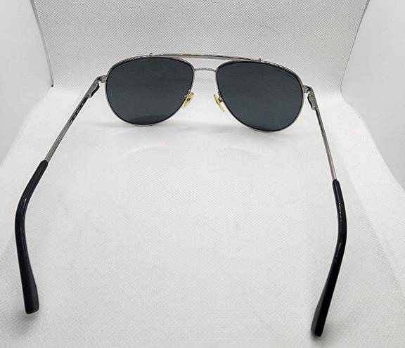 Lacoste  Polarized Silver & Black Aviator Sunglasses & Case