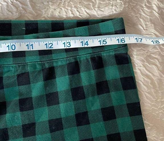 Style & Co  Petite Basic Plaid Leggings Size PL Buffalo Green Plaid