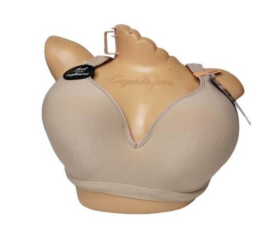 Revolution NWT Bali Comfort  Wireless Bra DF3463 Full COverage Beige 36DD / 36E