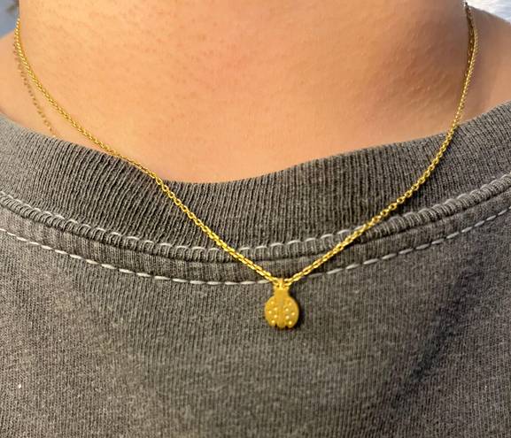 Ladybug Gold Necklace