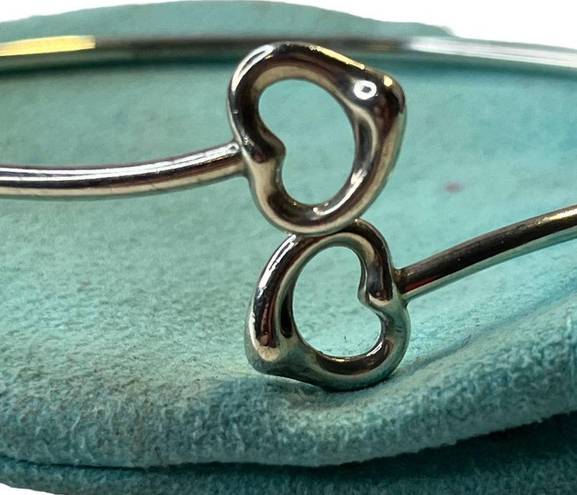 Tiffany & Co. by Elsa Peretti Double Open Heart Bangle sterling silver