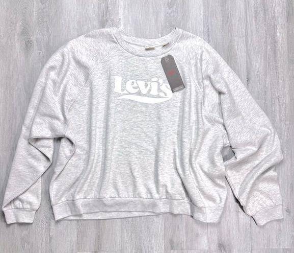 Levi’s  Logo Gray Pullover Sweatshirt 3X