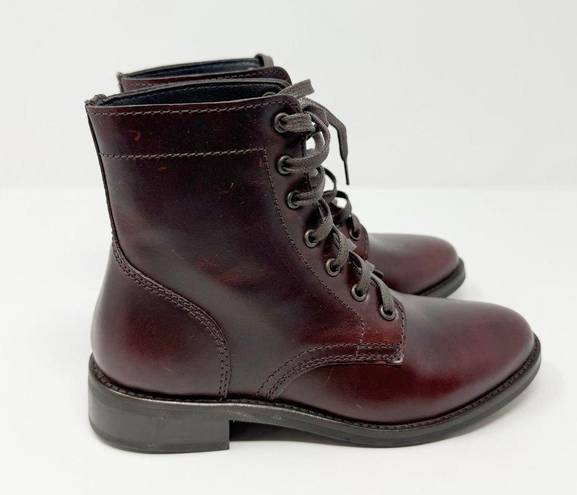 Krass&co NEW Thursday Boot . President Lace Up Boot Burgundy Brown US 5.5 WMNS