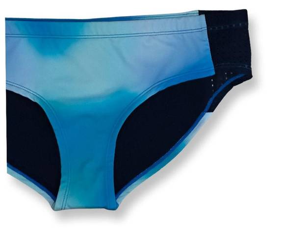 Nike  Womens Bikini Swim Bottom Blue Tie Dye L New