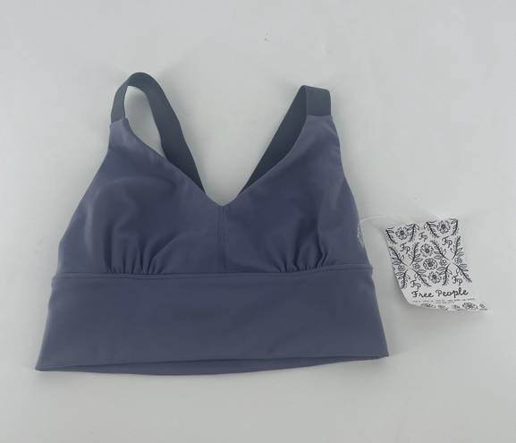 Free People Blue Solid Sport Bra