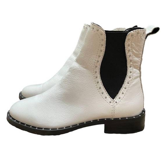 Rebecca Minkoff  Sabeen Women's White Leather Boots Size 7  Msrp 188$