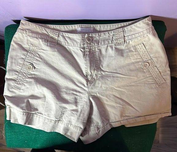 Liz Claiborne LIZWEAR Tan Shorts  Size 12