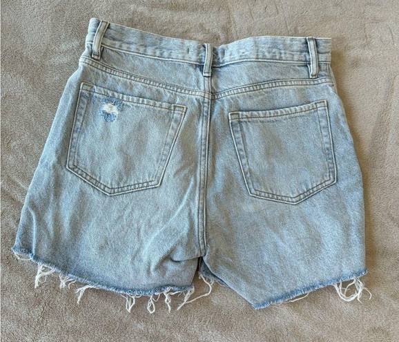 PacSun Distressed High Waisted Light Wash Jeans Shorts