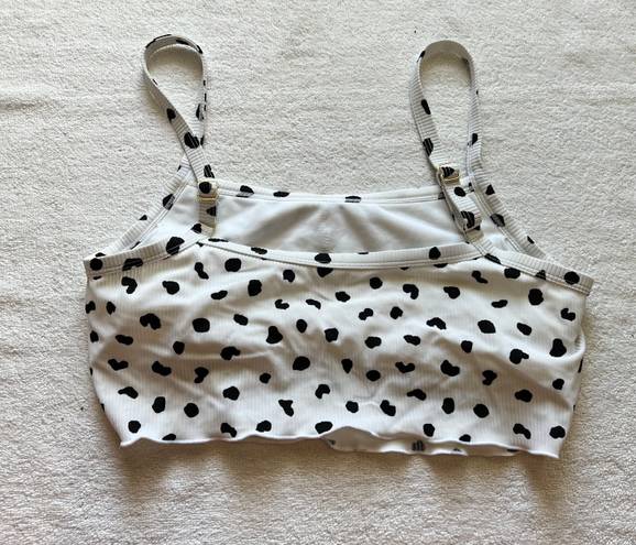 No Bo  Polka dotted Bikini Top