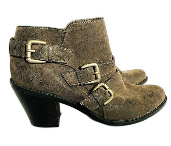 Ruff Hewn  Dunham Triple Buckle Zip Up Ankle Boots Shoes 8.5 M