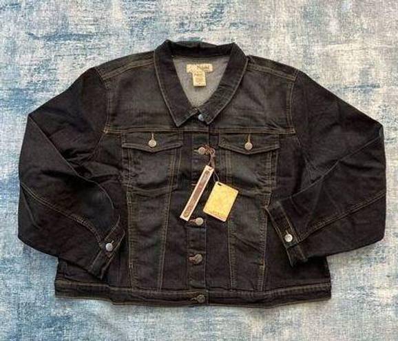 Hybrid NWT!  & Company Very Dark Blue Denim Jacket Juniors 3X