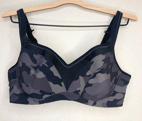 Torrid  Mid Impact Underwire Sports Bra Camo Print Size 38C