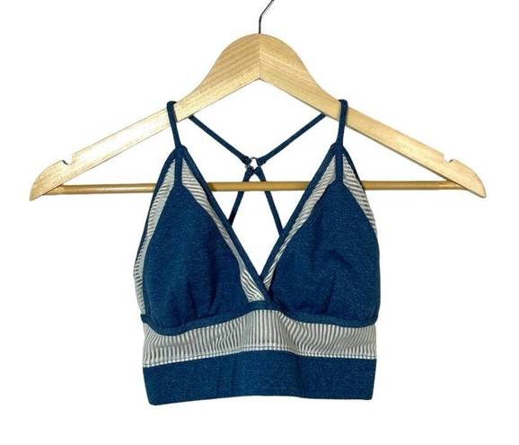 Free People Movement  Celeste Sports Bra in Blue/Ivory Size XS