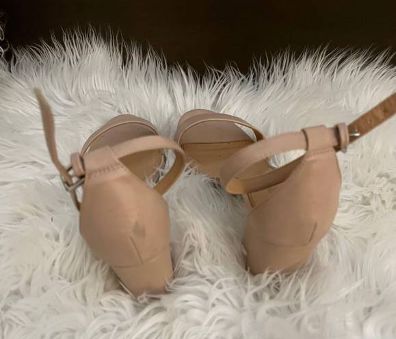 Nude Strappy Heels Tan Size 8.5