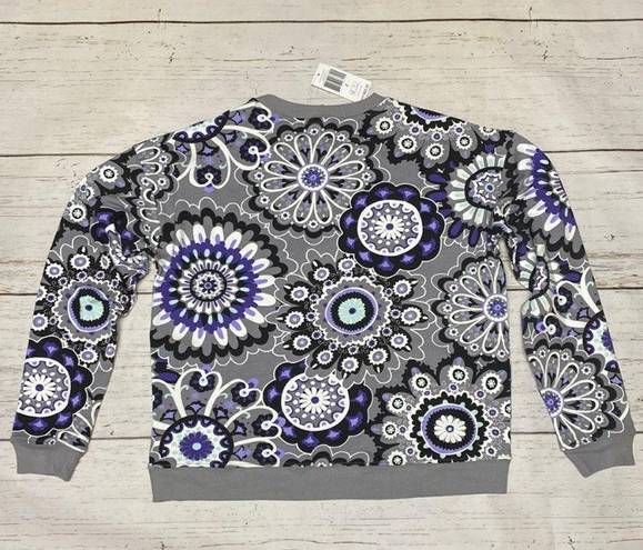 Vera Bradley NEW!  French Terry Crewneck Sweatshirt  in Tranquil Medallion