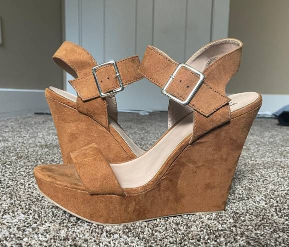 mix no. 6 Brown Wedge Heels