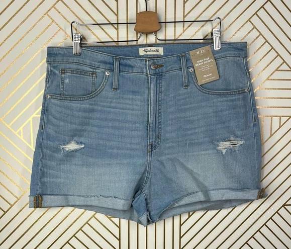 Madewell  High-Rise Denim Shorts in Light Wash Blue Size US 33