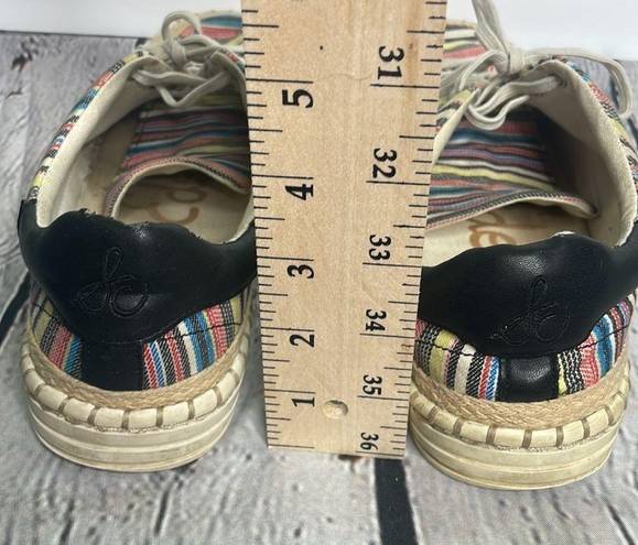 Sam Edelman  Kavi Stripes Canvas colorful sneaker size 8.5