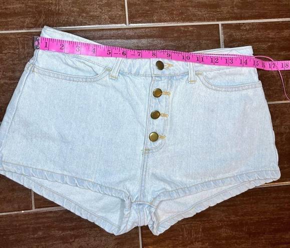 American Apparel  Front Button Denim Shorts Size 28