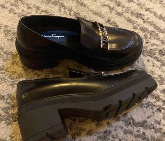 Salvatore Ferragamo Ridley Platform Bit Loafer size 38.5