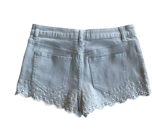 Rebecca Minkoff  Marsh Eyelet Denim Shorts