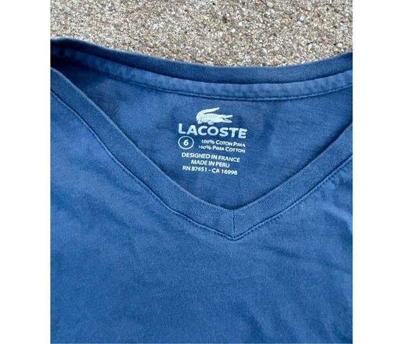 Lacoste  V Neck Women’s Tee