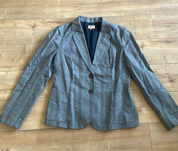 Fossil Vintage  Blazer Striped Sz 10