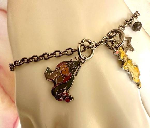 Disney  silver tone Eyore charm bracelet