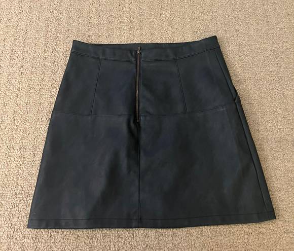 Shinestar Black Faux Leather Skirt