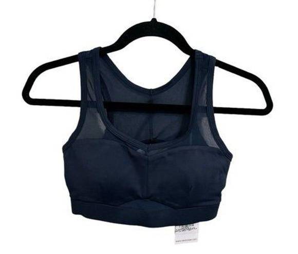 Harper NEW Cleo  Sports Bra Size Small Womens Glow Bralet Navy Mesh With Pads