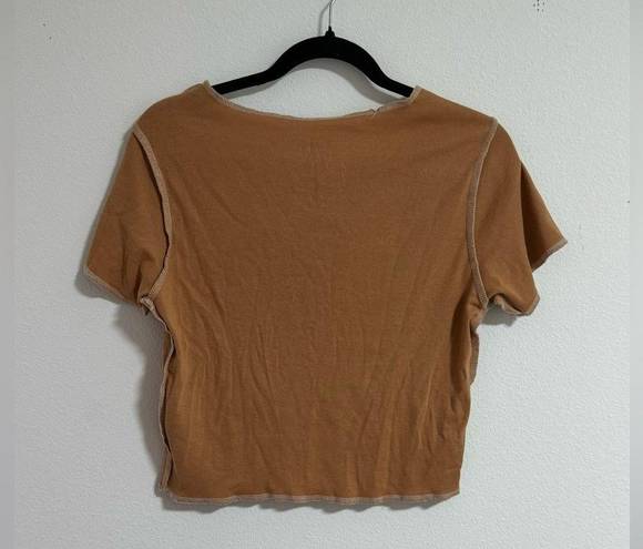 Ford Bronco Baby Tee Tan Size M