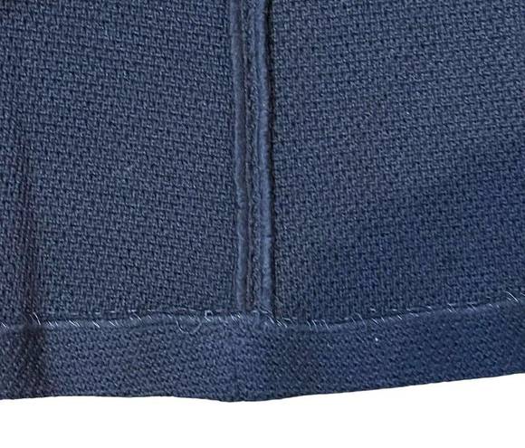 St. John  Caviar Women's Mini Skirt Knitted Wool A-Line Side Zip Navy Blue Size 4