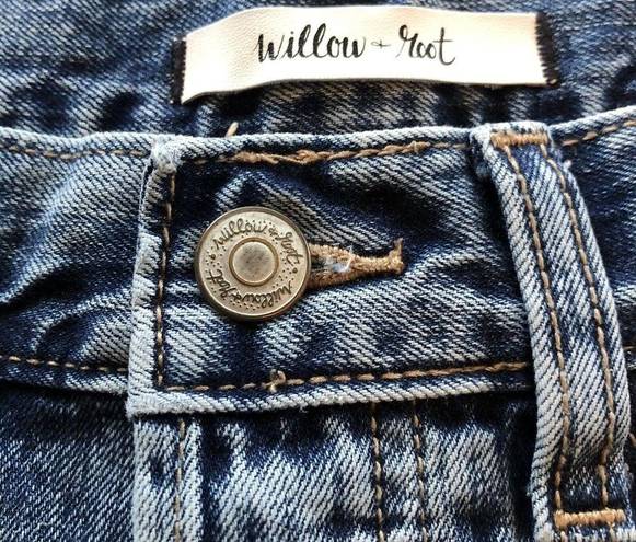 Willow + Root  Women's Size 28 The Vintage Dad Jean Distressed Straight High Rise