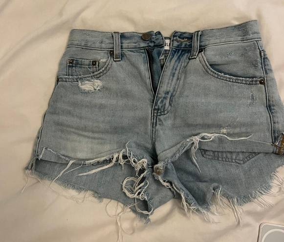 Pistola Distressed Jean Shorts