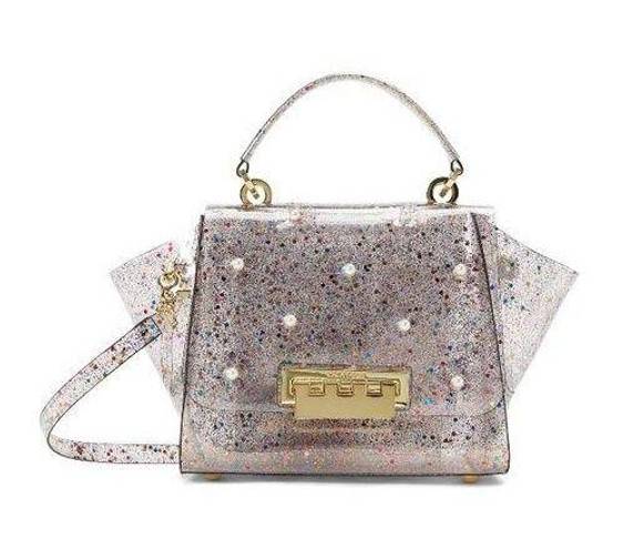 Zac Posen NWT ZAC  Eartha Top-Handle Crossbody Clear Floral Garden Handbag