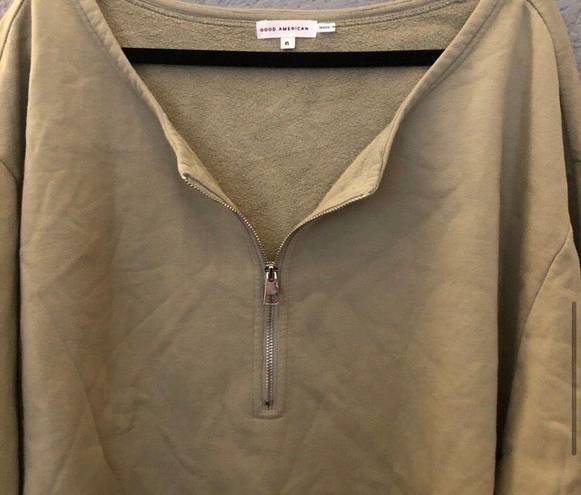 Good American Sweat Top Sage Green