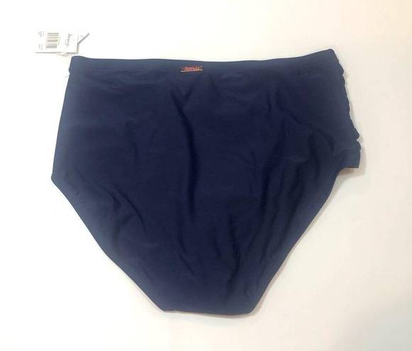 Raisin's  Curve Navy High Waist Brief Swim Bottom