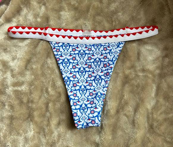 SheIn Red White And Blue Bikini