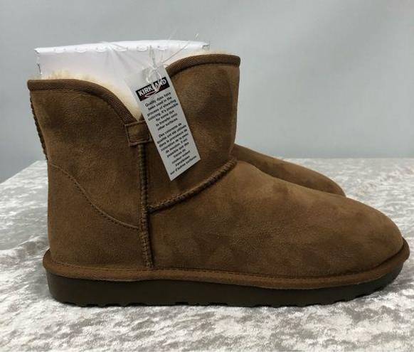 Kirkland Signature Kirkland Women’s Shearling Boot size 10 chestnut color nwt