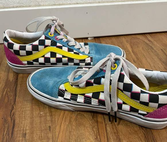 Vans “crazy Check” Old Skool Multiple Size 6.5 - $37 (38% Off Retail) -  From Kelsey