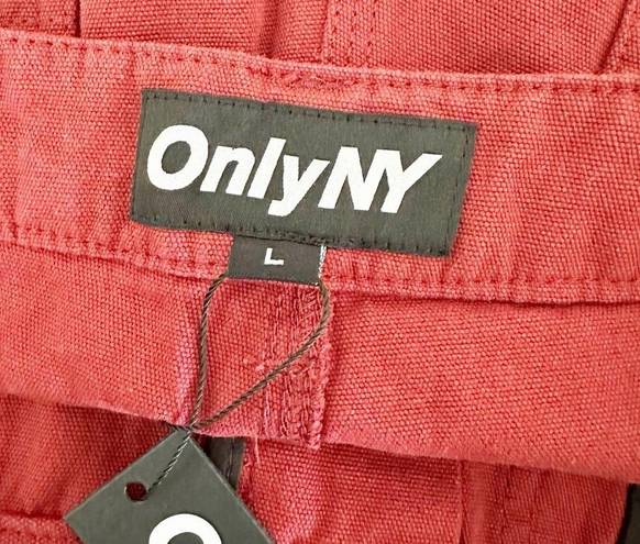 Only  NY Utility Canvas Work Pants Red Size Large