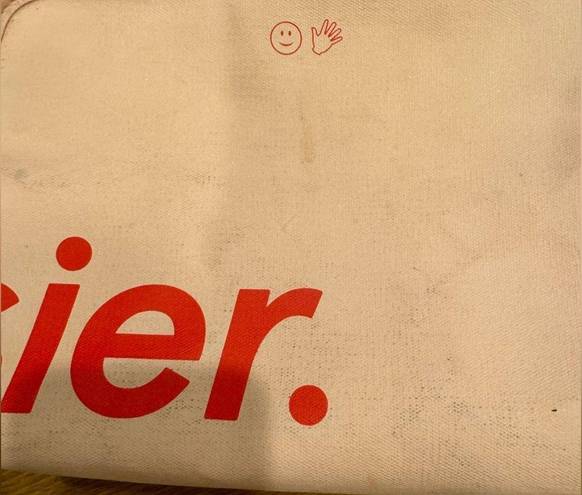 Glossier cosmetic bag