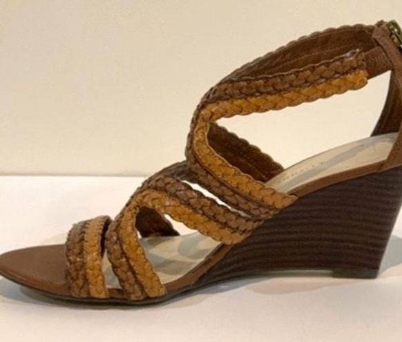 Etienne Aigner Brown Wedges Sandals