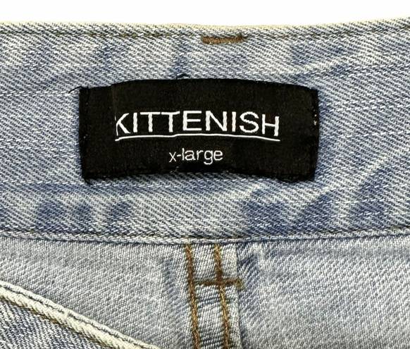 Kittenish Womens  Distressed Bottom Jeans Size XL