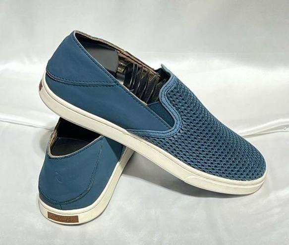 Olukai  Pehuea Womens 20271 Blue Breathable Mesh Slip On Sneakers Casual Size 7