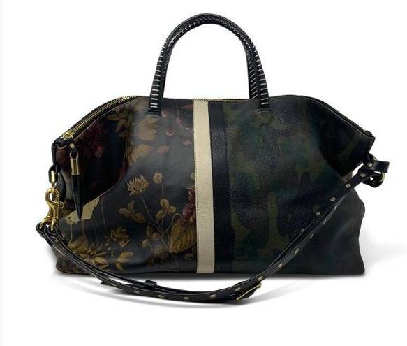 Krass&co Kempton &  Woodleigh Leather Holdall Bag—Peony and Camo