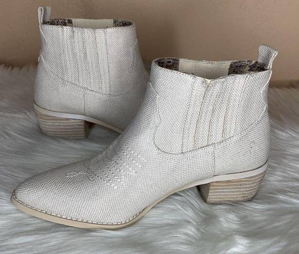 Band of Gypsies  Borderline Linen Canvas ECRU Boots