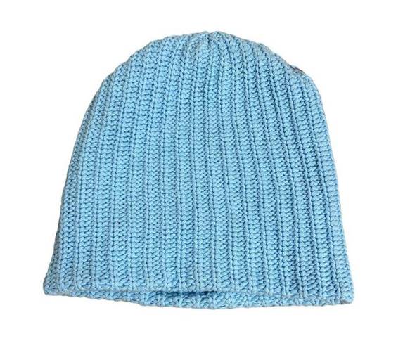 Love Your Melon  100% Cotton Beanie in Light Blue - One Size