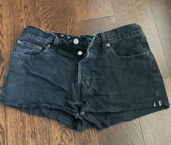 Levi’s 501 Black Denim Shorts